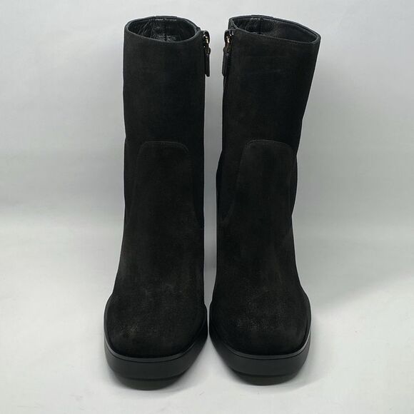 Stuart Weitzman Suede Platform Zipped Booties size 9.5 - Picture 2 of 13